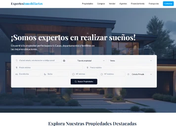 Web app y CRM para agencia inmobiliaria Expertos
